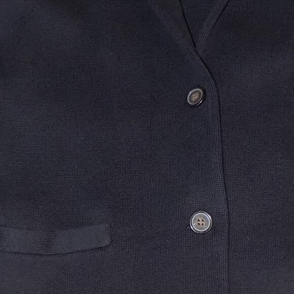 New w/$118 Tag J. Crew 100% Cotton Black Knit Blazer Size XS - Picture 4 of 9